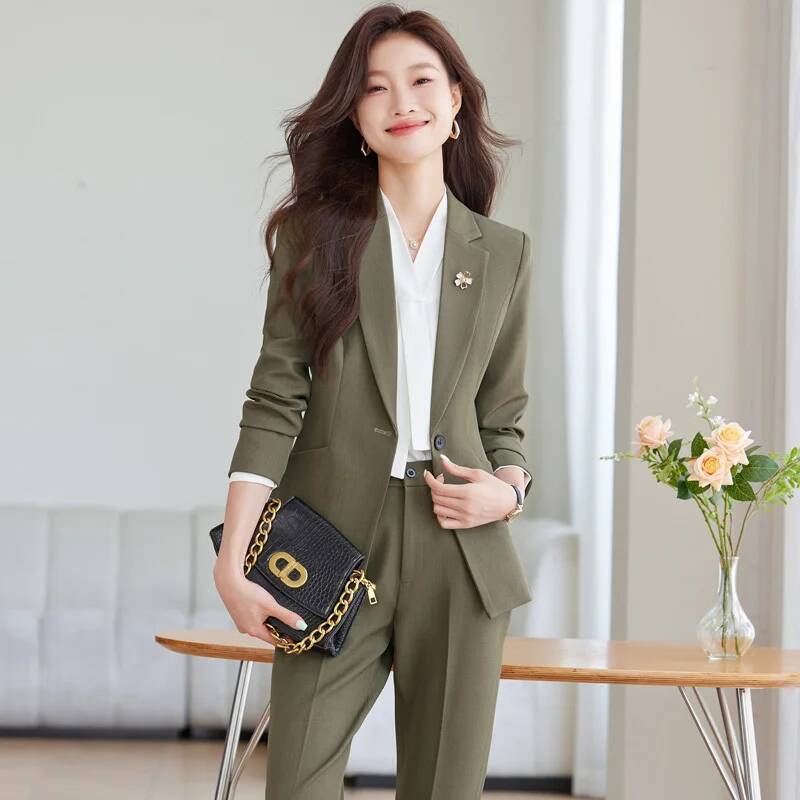 Women'S Formal Wear Pantsuits - Gaya Seragam Formal Musim Gugur Musim