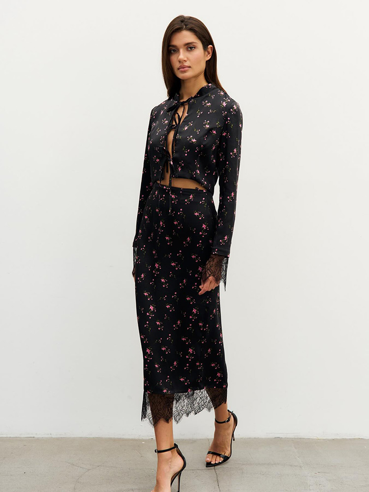 Formal Women'S Wear - Setelan Olahraga Wanita Cetak 2 Potong,