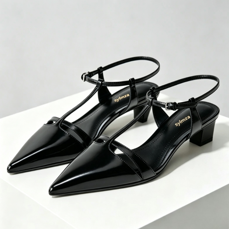Kitten Heel Women - Sepatu Pumps Wanita Hak Kitten Kulit