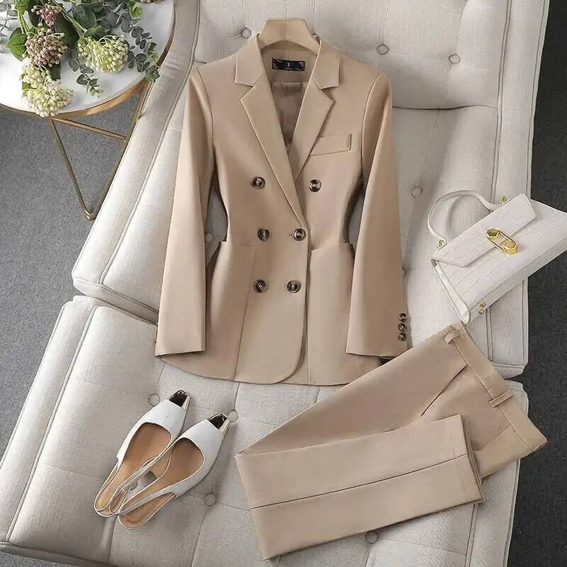 Women'S Formal Wear Pantsuits - Setelan Bisnis Wanita Formal dengan Celana