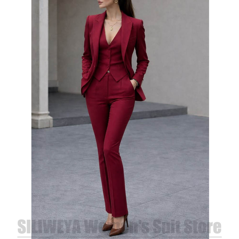Women'S Formal Wear For A Wedding - Setelan Jas Wanita 3 Potong Blazer