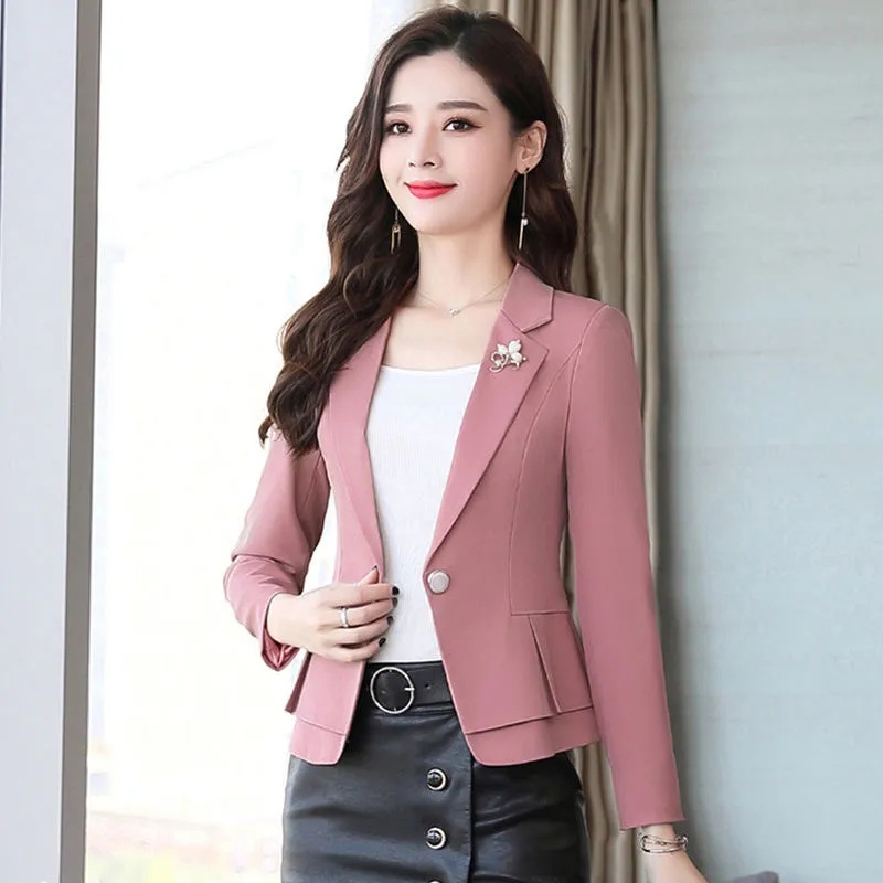 Women Formal Wear Business - Jas Wanita Formal Slim Warna Merah