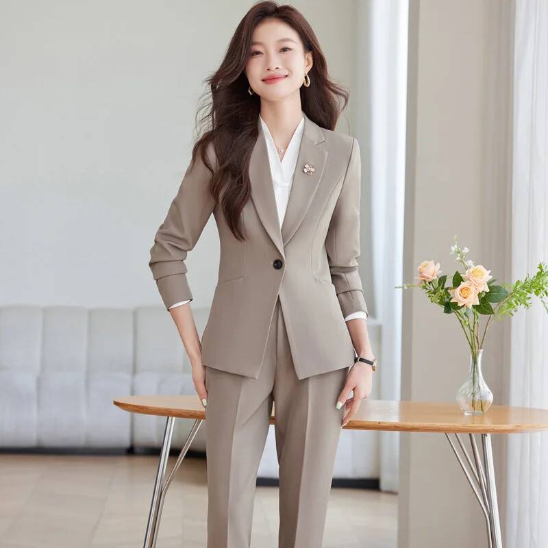 Gaya Seragam Formal Musim Gugu - Women'S Formal Wear Pantsuits ulasan dan harga