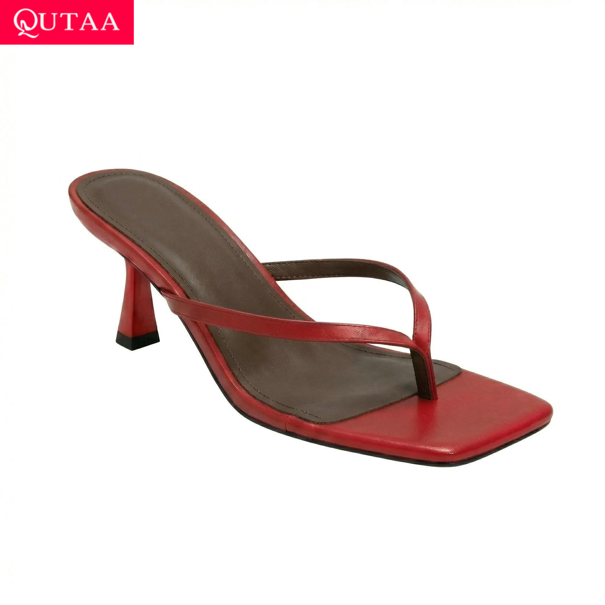 QUTAA News Fashion Flip-flops  - Kitten Heel Women ulasan dan harga