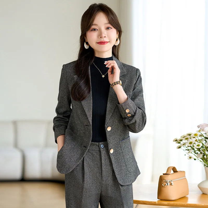 Pop Kualitas Tinggi Kain Belud - Women'S Formal Wear Pantsuits ulasan dan harga