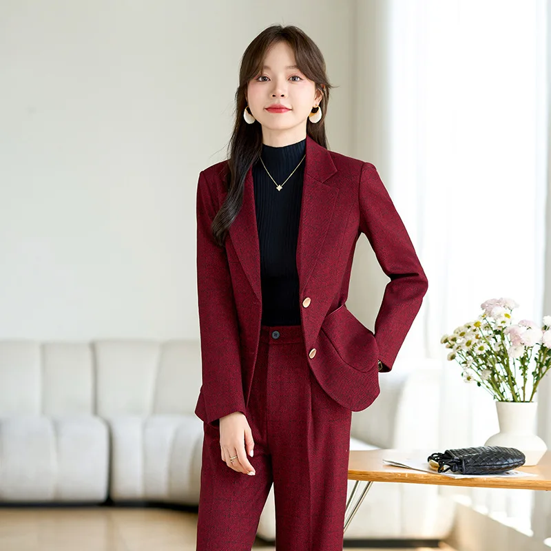 Pop Kualitas Tinggi Kain Belud - Women'S Formal Wear Pantsuits ulasan dan harga
