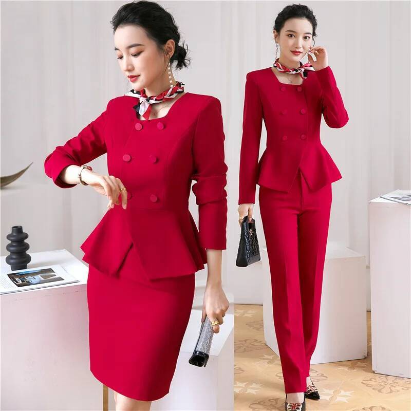 Blazer Pakaian Kerja Bisnis Wa - Women'S Formal Wear Pantsuits ulasan dan harga