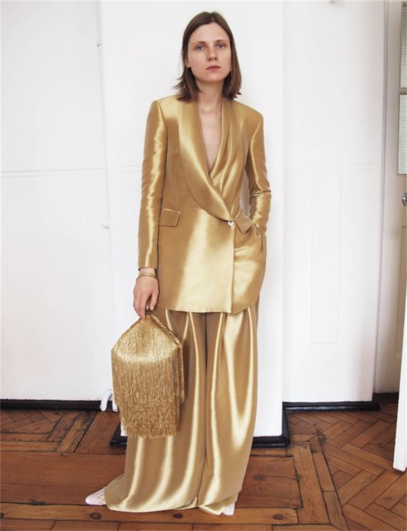 Setelan kantor Satin sutra ema - Women'S Formal Wear For A Wedding ulasan dan harga