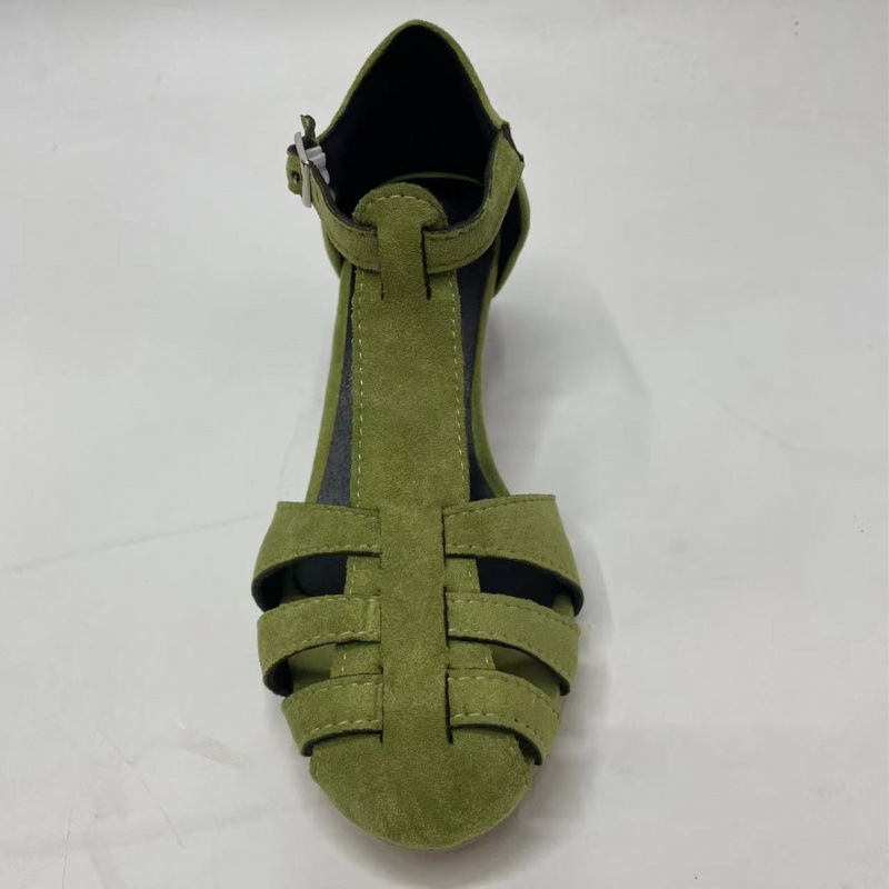 Sandal Wanita Hijau Suede Kitt - Kitten Heel Women ulasan dan harga