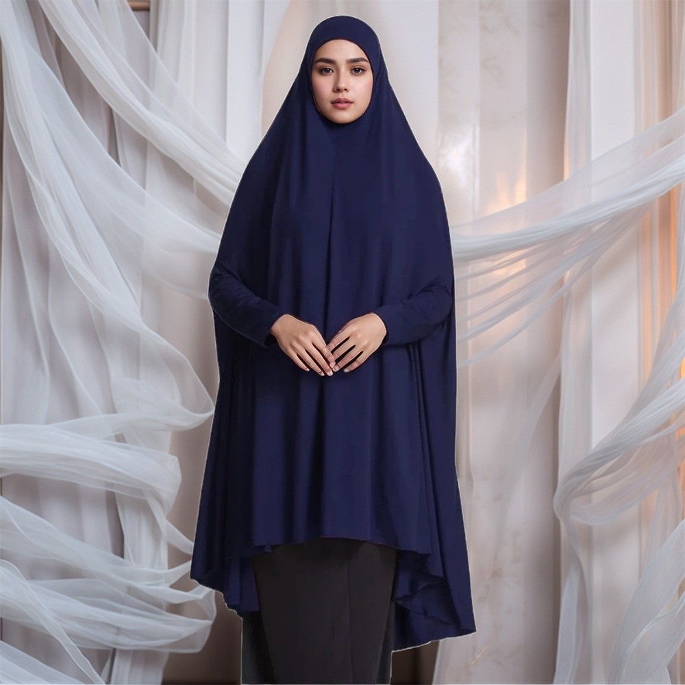 Kaftan Polos Abaya Muslim Eleg - Women Formal Wear Hijab ulasan dan harga