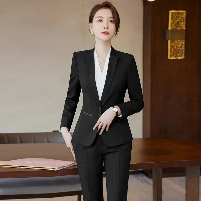 Setelan Kerja Kantor Wanita Fo - Women'S Formal Wear Pantsuits ulasan dan harga