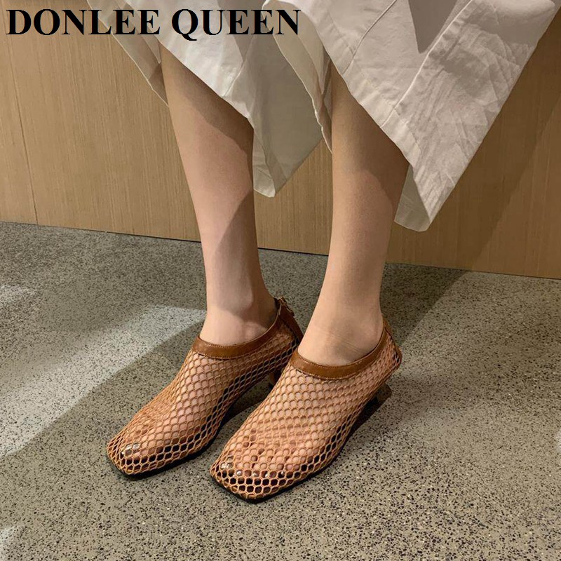 Sandal Mule Vintage Berbahan M - Kitten Heel Women ulasan dan harga