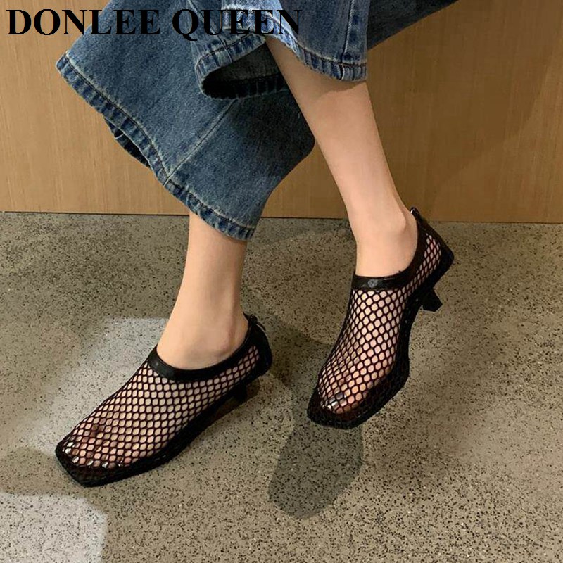 Sandal Mule Vintage Berbahan M - Kitten Heel Women ulasan dan harga