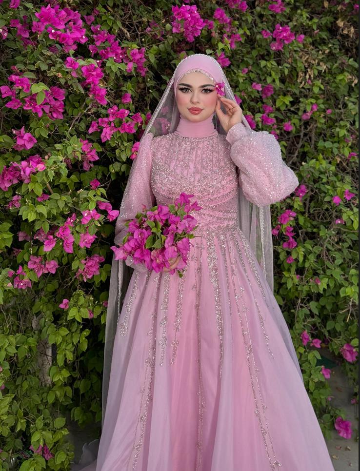 Gaun Malam Abiye Mewah Khusus  - Women Formal Wear Hijab ulasan dan harga