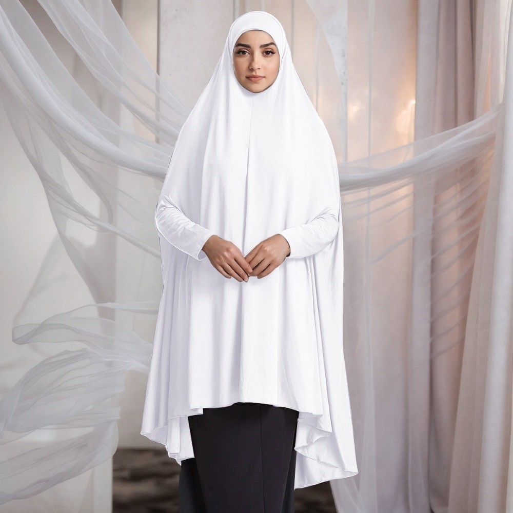 Kaftan Polos Abaya Muslim Paka - Women Formal Wear Hijab ulasan dan harga