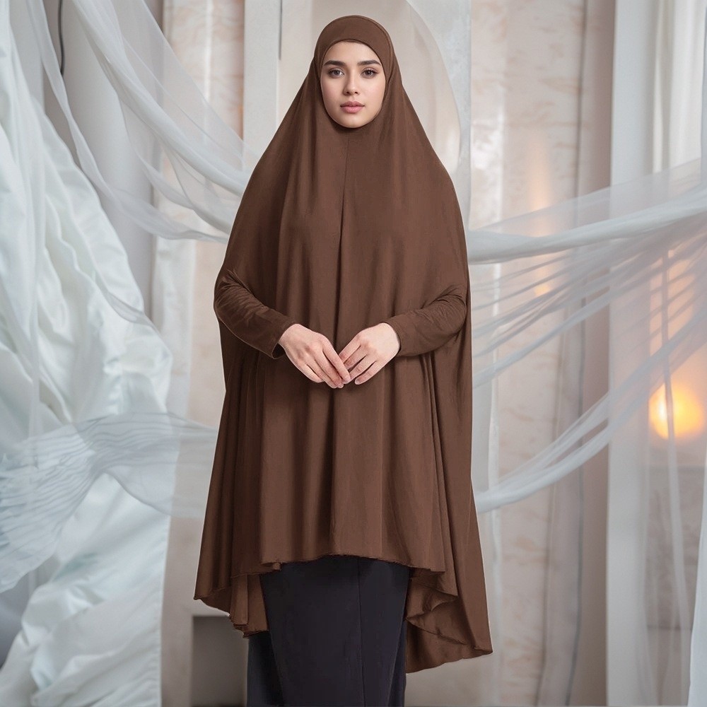 Kaftan Polos Abaya Muslim Paka - Women Formal Wear Hijab ulasan dan harga